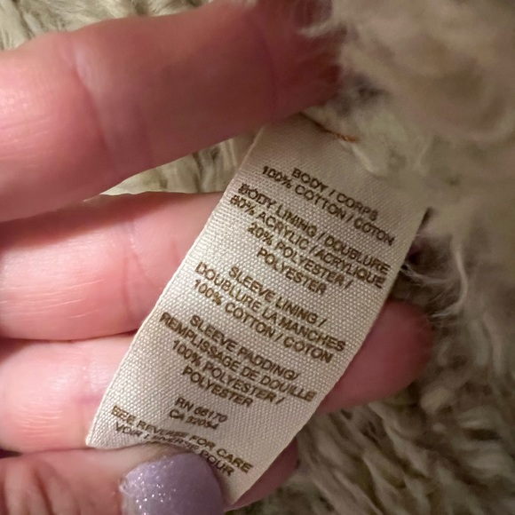 Free People we the free washed black denim Sherpa embroidered jacket NWT XS - Picture 2 of 8